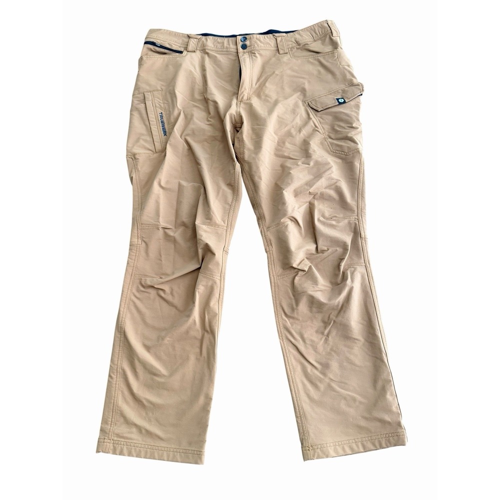 Truewerk T1 Werkpant Mens 42x32 Tan Technical Work Pants Stretch